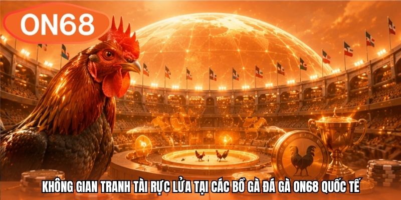 Không gian tranh tài rực lửa tại các bồ gà đá gà ON68 quốc tế